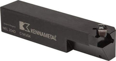 Kennametal - Internal/External Thread, Left Hand Cut, 1-1/4" Shank Width x 1-1/4" Shank Height Indexable Threading Toolholder - 6" OAL, N.4R Insert Compatibility, NE Toolholder, Series Top Notch - A1 Tooling