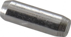 Made in USA - 1/16" Diam x 3/16" Pin Length 416 Stainless Steel Precision Dowel Pin - Passivated Finish, C 36-42 Hardness, 2 Beveled End - A1 Tooling