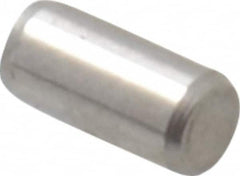 Made in USA - 3/32" Diam x 3/16" Pin Length 416 Stainless Steel Precision Dowel Pin - Passivated Finish, C 36-42 Hardness, 2 Beveled End - A1 Tooling