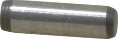 Made in USA - 3/32" Diam x 5/16" Pin Length 416 Stainless Steel Precision Dowel Pin - Passivated Finish, C 36-42 Hardness, 2 Beveled End - A1 Tooling