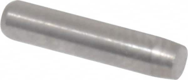 Made in USA - 3/32" Diam x 7/16" Pin Length 416 Stainless Steel Precision Dowel Pin - Passivated Finish, C 36-42 Hardness, 2 Beveled End - A1 Tooling