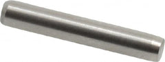 Made in USA - 3/32" Diam x 9/16" Pin Length 416 Stainless Steel Precision Dowel Pin - Passivated Finish, C 36-42 Hardness, 2 Beveled End - A1 Tooling