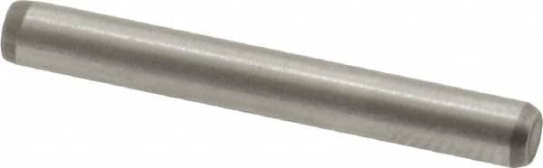 Made in USA - 1/8" Diam x 1" Pin Length 416 Stainless Steel Precision Dowel Pin - Passivated Finish, C 36-42 Hardness, 2 Beveled End - A1 Tooling