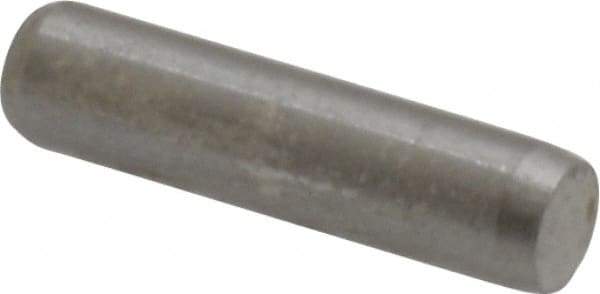 Made in USA - 1/8" Diam x 1/2" Pin Length 416 Stainless Steel Precision Dowel Pin - Passivated Finish, C 36-42 Hardness, 2 Beveled End - A1 Tooling