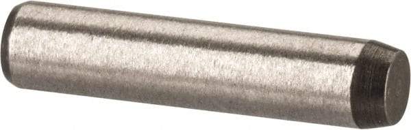 Made in USA - 1/8" Diam x 9/16" Pin Length 416 Stainless Steel Precision Dowel Pin - Passivated Finish, C 36-42 Hardness, 2 Beveled End - A1 Tooling