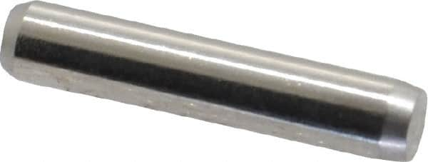 Made in USA - 1/8" Diam x 5/8" Pin Length 416 Stainless Steel Precision Dowel Pin - Passivated Finish, C 36-42 Hardness, 2 Beveled End - A1 Tooling