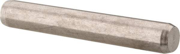 Made in USA - 3/16" Diam x 1-1/4" Pin Length 416 Stainless Steel Precision Dowel Pin - Passivated Finish, C 36-42 Hardness, 2 Beveled End - A1 Tooling