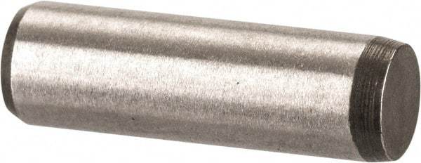 Made in USA - 3/16" Diam x 5/8" Pin Length 416 Stainless Steel Precision Dowel Pin - Passivated Finish, C 36-42 Hardness, 2 Beveled End - A1 Tooling