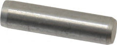 Made in USA - 1/4" Diam x 1" Pin Length 416 Stainless Steel Precision Dowel Pin - Passivated Finish, C 36-42 Hardness, 2 Beveled End - A1 Tooling