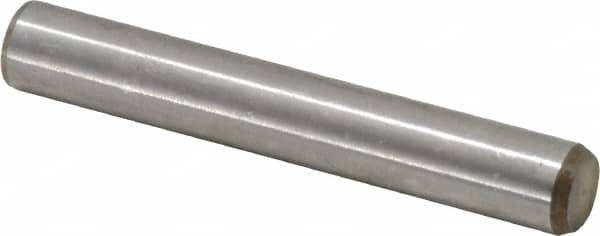 Made in USA - 3/8" Diam x 2-1/2" Pin Length 416 Stainless Steel Precision Dowel Pin - Passivated Finish, C 36-42 Hardness, 2 Beveled End - A1 Tooling