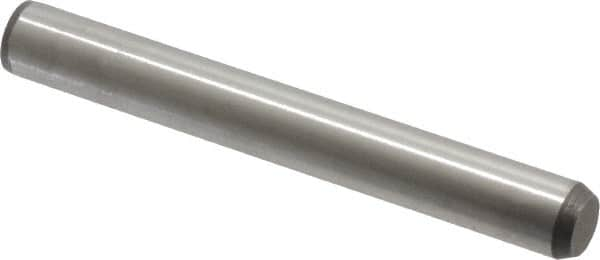 Made in USA - 3/8" Diam x 3" Pin Length 416 Stainless Steel Precision Dowel Pin - Passivated Finish, C 36-42 Hardness, 2 Beveled End - A1 Tooling