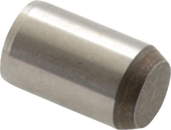 Made in USA - 3/8" Diam x 5/8" Pin Length 416 Stainless Steel Precision Dowel Pin - Passivated Finish, C 36-42 Hardness, 2 Beveled End - A1 Tooling