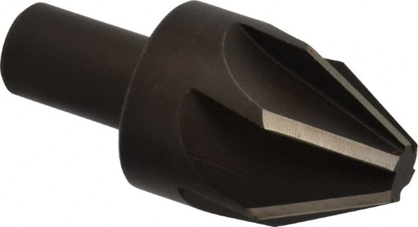 Keo - 1-1/2" Head Diam, 3/4" Shank Diam, 6 Flute 60° High Speed Steel Countersink - A1 Tooling