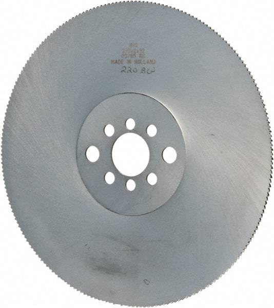 Kinkelder Saw - 225mm Blade Diam, 220 Teeth, High Speed Steel Cold Saw Blade - 32mm Arbor Hole Diam, 2mm Blade Thickness - A1 Tooling