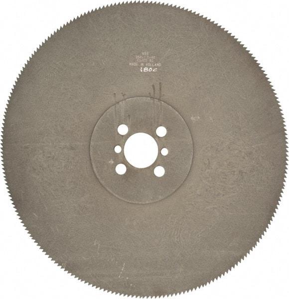 Kinkelder Saw - 350mm Blade Diam, 180 Teeth, High Speed Steel Cold Saw Blade - 40mm Arbor Hole Diam, 2.5mm Blade Thickness - A1 Tooling