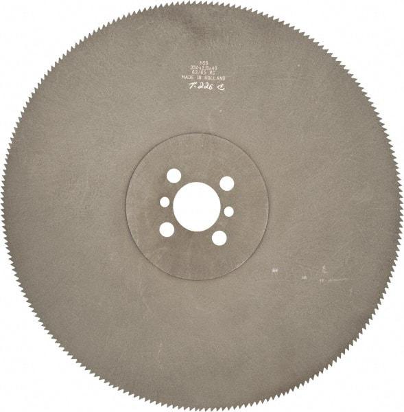 Kinkelder Saw - 350mm Blade Diam, 220 Teeth, High Speed Steel Cold Saw Blade - 40mm Arbor Hole Diam, 2.5mm Blade Thickness - A1 Tooling