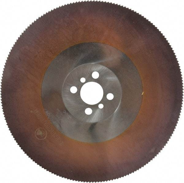 Kinkelder Saw - 315mm Blade Diam, 200 Teeth, High Speed Steel Cold Saw Blade - 40mm Arbor Hole Diam, 2.5mm Blade Thickness - A1 Tooling