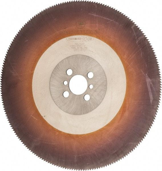 Kinkelder Saw - 350mm Blade Diam, 280 Teeth, High Speed Steel Cold Saw Blade - 40mm Arbor Hole Diam, 2.5mm Blade Thickness - A1 Tooling