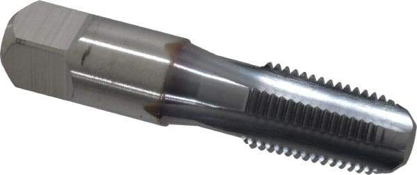 Hertel - 1/4-18 NPT Thread, 4 Flute Standard Pipe Tap - 2-7/16" OAL, TiCN Finish, High Speed Steel - Exact Industrial Supply