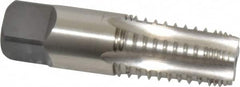 Hertel - 3/8-18 NPTF, 5 Flutes, Bright Finish, High Speed Steel, Interrupted Thread Pipe Tap - Exact Industrial Supply