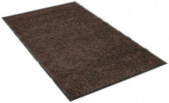 PRO-SAFE - 5 Ft. Long x 3 Ft. Wide, Poly Blended Carpet Surface, Ribbed Entrance Matting - 5/16 Inch Thick, Indoor, Medium Traffic, Vinyl, Brown - A1 Tooling