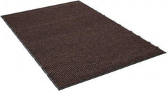 PRO-SAFE - 6 Ft. Long x 4 Ft. Wide, Poly Blended Carpet Surface, Ribbed Entrance Matting - 5/16 Inch Thick, Indoor, Medium Traffic, Vinyl, Brown - A1 Tooling