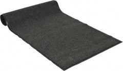 PRO-SAFE - 10 Ft. Long x 3 Ft. Wide, Poly Blended Carpet Surface, Ribbed Entrance Matting - 5/16 Inch Thick, Indoor, Medium Traffic, Vinyl, Gray - A1 Tooling