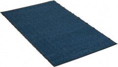 PRO-SAFE - 6 Ft. Long x 4 Ft. Wide, Poly Blended Carpet Surface, Chevron Ribbed Entrance Matting - 5/16 Inch Thick, Indoor, Medium Traffic, Vinyl, Blue, 4 Edged Side - A1 Tooling