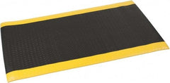 PRO-SAFE - 5' Long x 3' Wide, Dry Environment, Anti-Fatigue Matting - Black with Yellow Borders, Vinyl with Vinyl Sponge Base, Beveled on 4 Sides - A1 Tooling