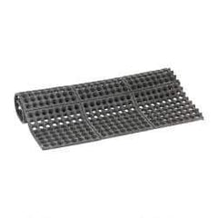 PRO-SAFE - 3' Long x 3' Wide x 5/8" Thick, Anti-Fatigue Modular Matting Tiles - Black, For Dry & Wet Areas, Series Pro-Safe - A1 Tooling