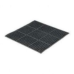 PRO-SAFE - 3' Long x 3' Wide x 5/8" Thick, Anti-Fatigue Modular Matting Tiles - Black, For Dry & Wet Areas, Series Pro-Safe - A1 Tooling