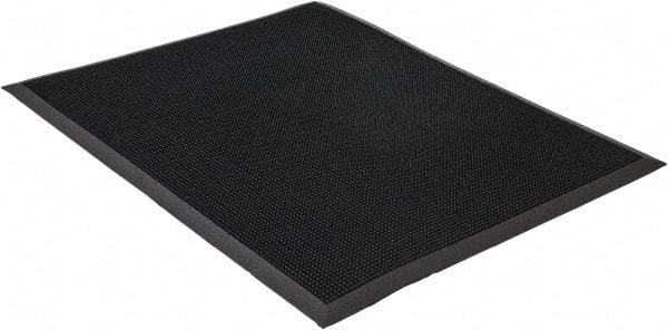 PRO-SAFE - 39 Inch Long x 32 Inch Wide, SBR Rubber Surface, Bristle Surface Entrance Matting - 5/8 Inch Thick, Indoor and Outdoor, SBR Rubber, Black - A1 Tooling