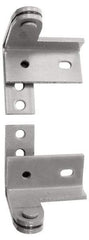 Stanley - 3" Long x 1-1/4" Wide x 0.2" Thick, Satin Chrome Finish Steel, Wardrobe Pivot Hinge - 0.322" Pin Diam, 5 Holes, 1-3/8 Min Door Thickness, 150 Lb Capacity, 3" Leaf Height - A1 Tooling