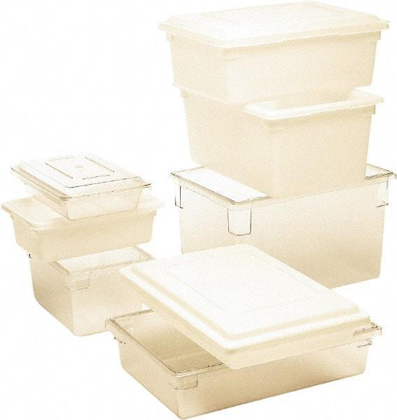 Rubbermaid - Rectangular, White Polyethylene Food Tote Box - 12" High x 18" Wide x 26" Long, with Snap-On Lid - A1 Tooling