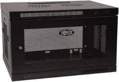 Tripp-Lite - 23-1/2" Overall Width x 6" Rack Height x 17-1/2" Overall Depth Data Cable Enclosure - 200 Lb Capacity, Black - A1 Tooling