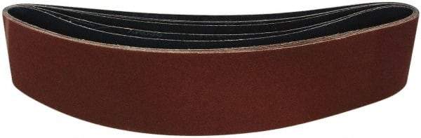 Tru-Maxx - 6" Wide x 108" OAL, 80 Grit, Aluminum Oxide Abrasive Belt - Aluminum Oxide, Medium, Coated, X Weighted Cloth Backing, Dry - A1 Tooling