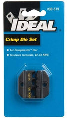 Ideal - Terminal Crimper - Insulated Terminal 22-10 AWG - Die Set Only Style - A1 Tooling