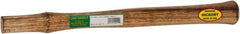 Made in USA - 18" Long Replacement Handle for Ball Pein, Machinist & Riveting Hammers - 1-3/16" Eye Length x 11/16" Eye Width, Hickory, Material Grade Type B - A1 Tooling