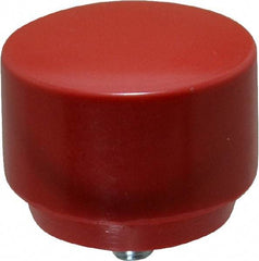 NUPLA - 2" Face Diam, Grade Medium, Red Hammer Tip/Face - Plastic - A1 Tooling