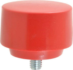 NUPLA - 2-1/2" Face Diam, Grade Medium, Red Hammer Tip/Face - Plastic - A1 Tooling