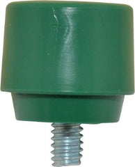 NUPLA - 1" Face Diam, Grade Tough, Green Hammer Tip/Face - Plastic - A1 Tooling