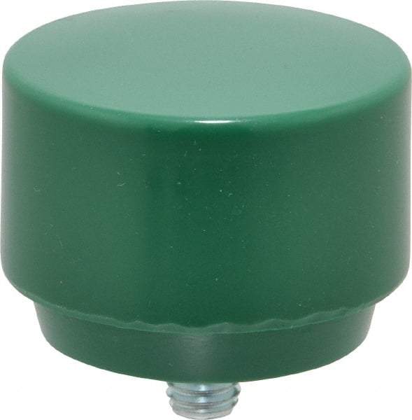 NUPLA - 2" Face Diam, Grade Tough, Green Hammer Tip/Face - Plastic - A1 Tooling