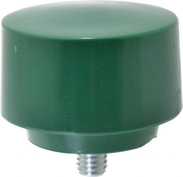 NUPLA - 2-1/2" Face Diam, Grade Tough, Green Hammer Tip/Face - Plastic - A1 Tooling