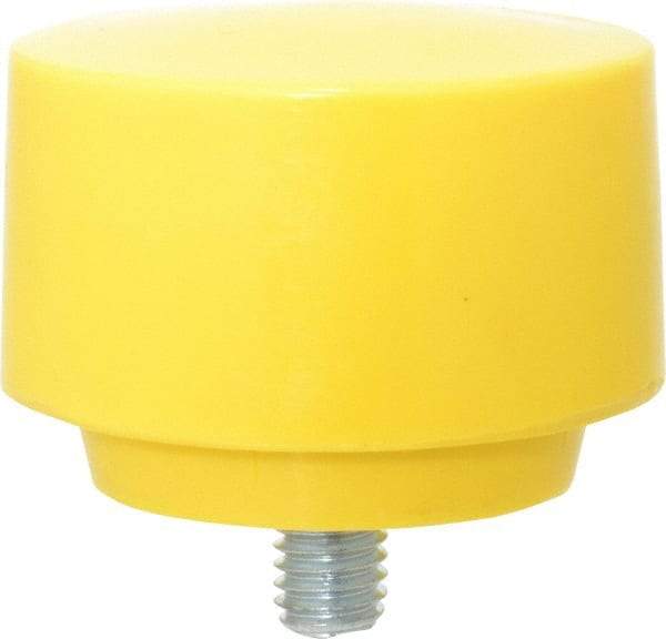 NUPLA - 2-1/2" Face Diam, Grade Extra Hard, Yellow Hammer Tip/Face - Plastic - A1 Tooling