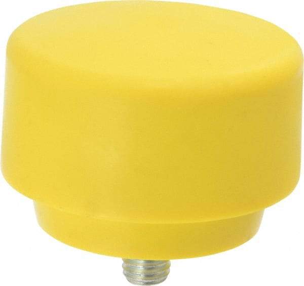 NUPLA - 3" Face Diam, Grade Extra Hard, Yellow Hammer Tip/Face - Plastic - A1 Tooling