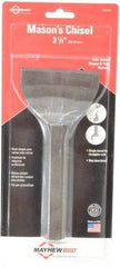 Mayhew - 7" OAL x 3-1/2" Blade Width Brick Chisel - A1 Tooling