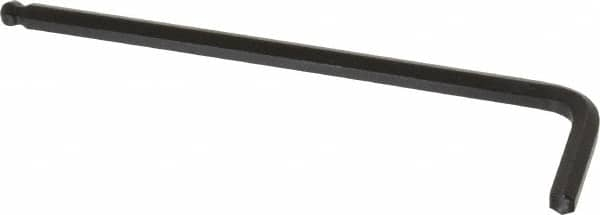 Eklind - 5mm Hex, Long Arm, Ball End Hex Key - 4-37/64" OAL, Steel, Metric System of Measurement - A1 Tooling