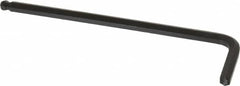 Eklind - 5mm Hex, Long Arm, Ball End Hex Key - 4-37/64" OAL, Steel, Metric System of Measurement - A1 Tooling