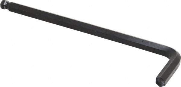 Eklind - 8mm Hex, Long Arm, Ball End Hex Key - 6-13/64" OAL, Steel, Metric System of Measurement - A1 Tooling