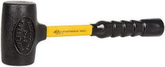 NUPLA - 3 Lb Head 2-3/8" Face Nonmarring Hammer - 12" OAL, Fiberglass Handle - A1 Tooling